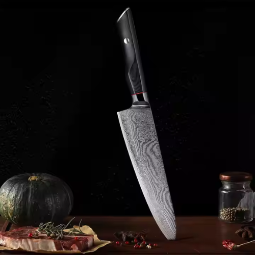 8" Forged VG10 Damascus Steel