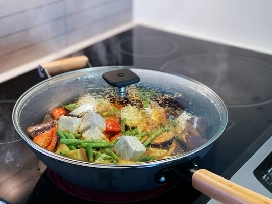 Colorful stir fry vegetables being prepared