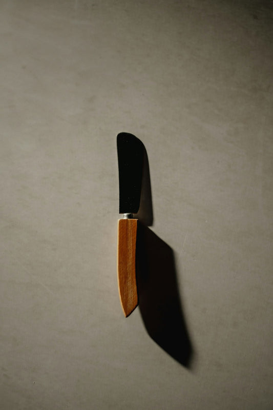 Kiritsuke Japanese multi-purpose knife with distinctive clipped tip