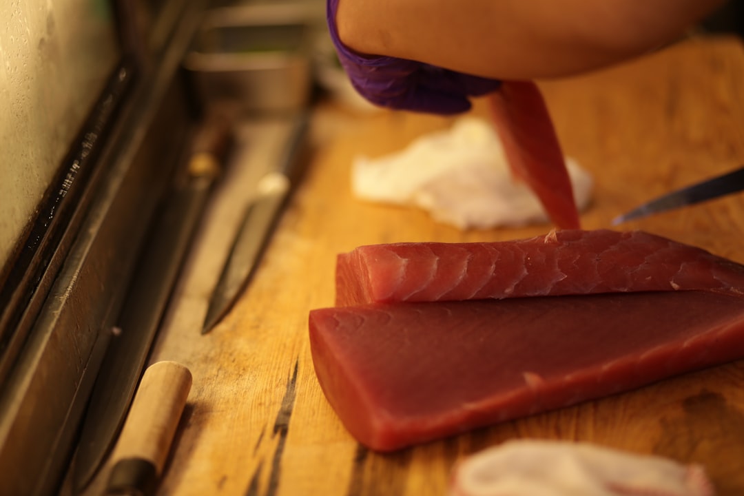 Best 8 inch chef knife - Japanese gyuto knife on cutting board