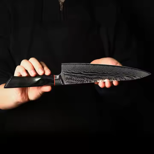 Extra Sharp G10 Handle Damascus Steel Kitchen Knives