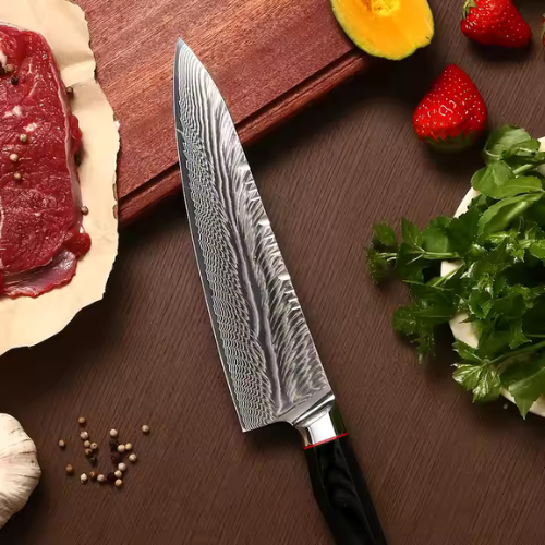 Extra Sharp G10 Handle Damascus Steel Kitchen Knives