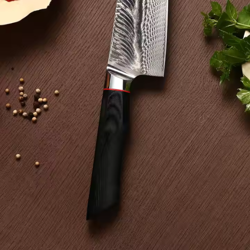 Extra Sharp G10 Handle Damascus Steel Kitchen Knives